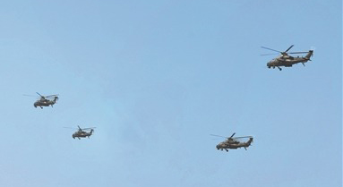 陸軍某旅開展飛行訓練